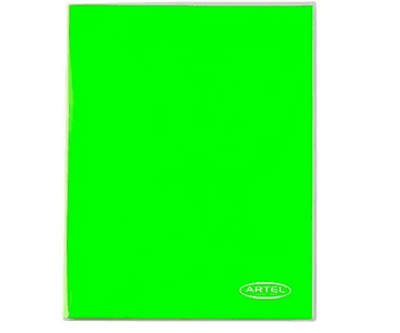 Carpeta plastica con acoclip verde claro artel -m3-10-25