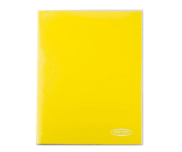Carpeta plastica c/acoclip amarillo artel-m3-m10(25)