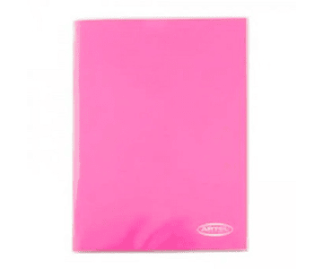 Carpeta plastica c/acoclip rosado artel-m3-m10(25)