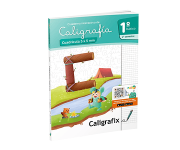 Cuaderno caligrafix 1º basico 2do sem cuadricula 5x5