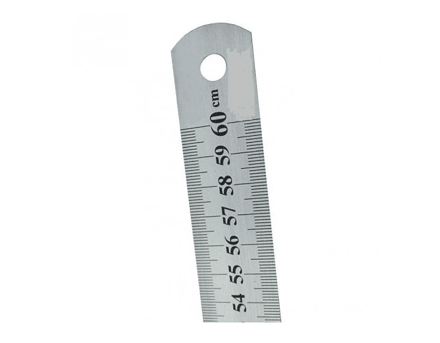 Regla metalica inox 60cm proarte -m3-10