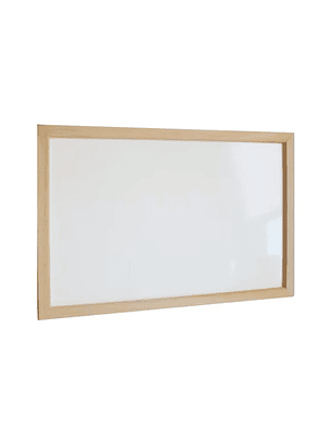Pizarra blanca mural 30x45cm marco madera fultons