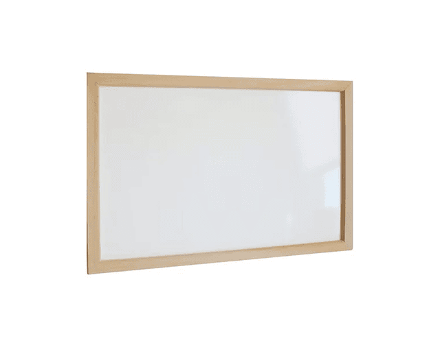 Pizarra blanca mural 60x90cm marco madera fultons*m3-10