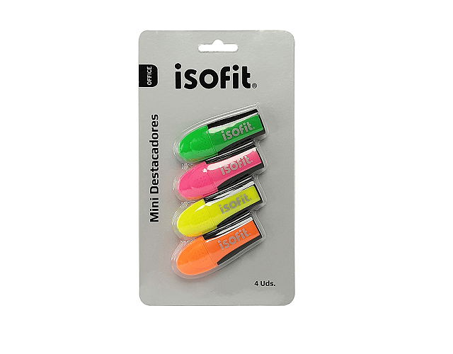 Set 4 colores mini destacador isofit-m3-10-12