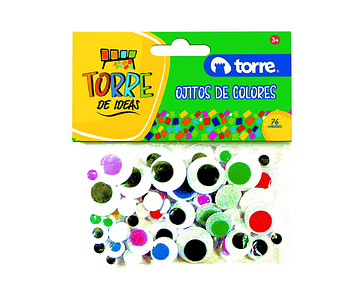 Set ojitos moviles 76un diferentes tamaños y colores torre-m3-m10