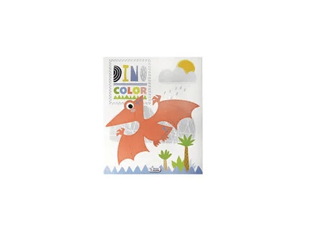 Libro para colorear dino color*m3-10-24