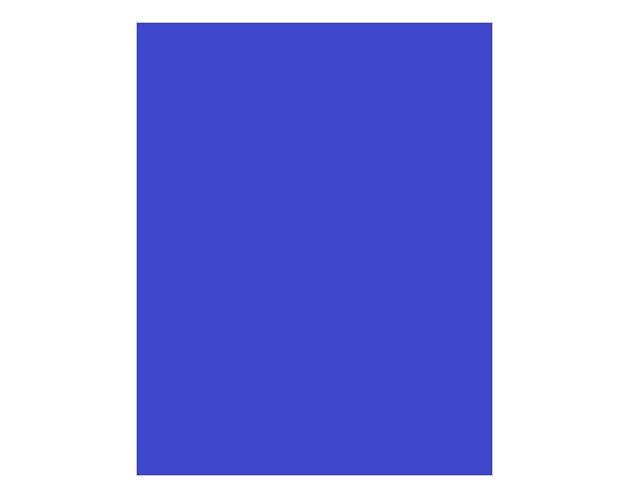 Papel lustre pliego 50x70 azul halley*m10-500