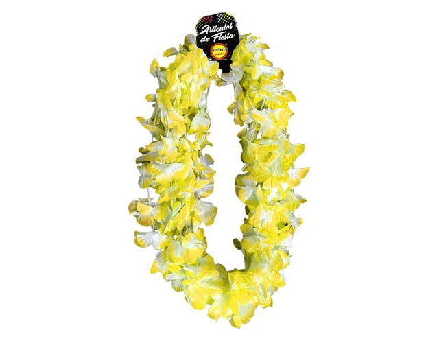 Set 6un collar flor amarillo/blanco feco-m3-m10