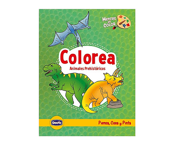 Libro para colorear dinosaurio 50 paginas dactic-m3-m10