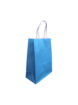Pack 12 bolsa regalo mediana 15x21x8 kraft celeste feco