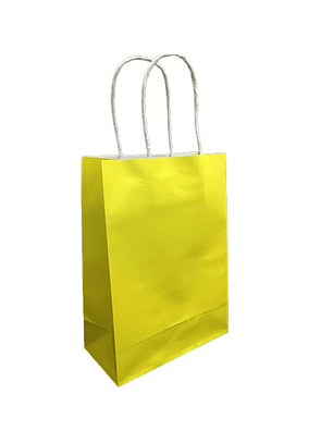 Pack 12 bolsa regalo mediana 15x21x8 kraft amarillo feco
