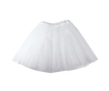 Tutu liso blanco 30cms-m3-m10