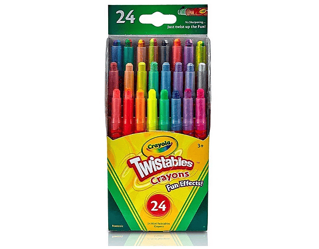 Crayones girables 24un efectos divertidos crayola*m3-10