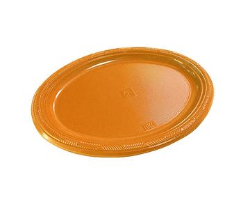 Set 3 bandeja ovalada grande 25x31cms naranja-m3-10