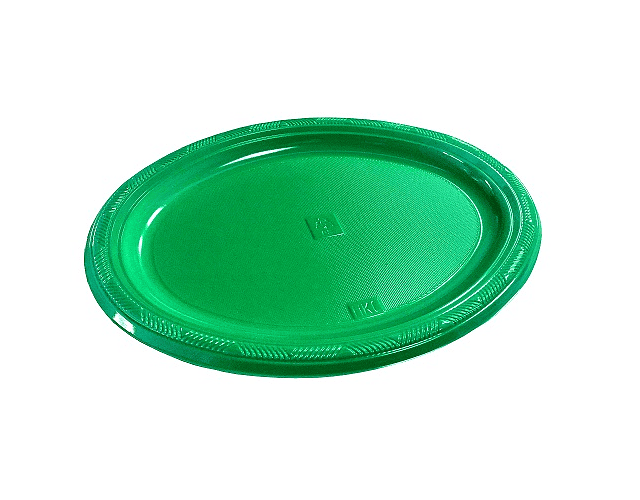 Set 3 bandeja ovalada grande 25x31cms verde-m3-10