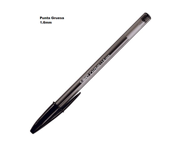 Boligrafo 1.6 bold negro bic*12