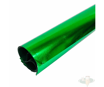 Papel metalico (vinilico) verde 50x64 hand-m10