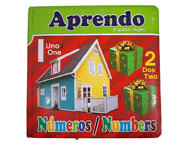 Libro aprendo numero español/ingles sicoben*3