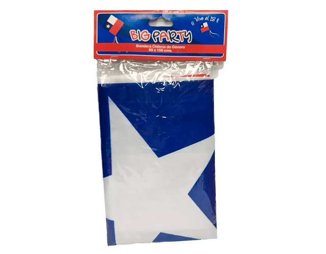 Bandera chilena genero 90x150cm bigparty-m3-10-10