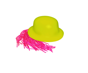 Gorro chaplin fluor amarillo pelo 60cm-m3-m10