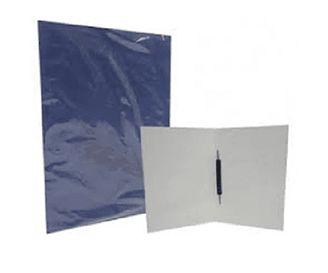 Carpeta plastica con acoclip azul m3-10-25