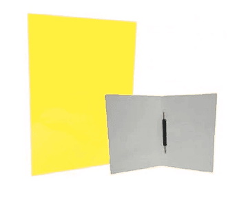 Carpeta plastica con acoclip amarillo m3-10-25