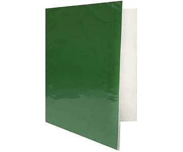 Carpeta plastica sin acoclip verde oscuro m3-10-50-300