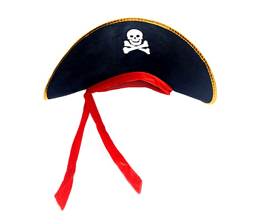 Sombrero espuma pirata corsario -m3-10