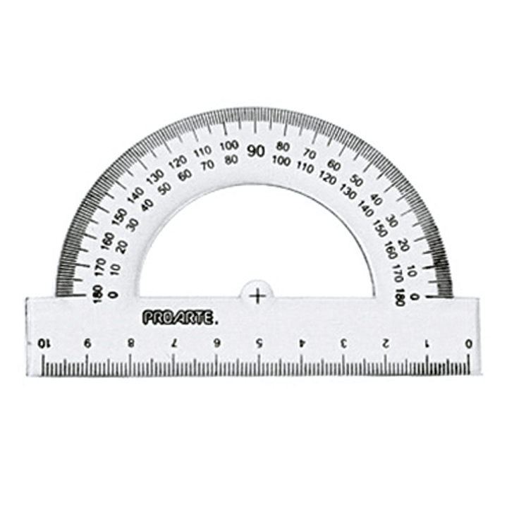 Transportador 180° 10 cm proarte  1