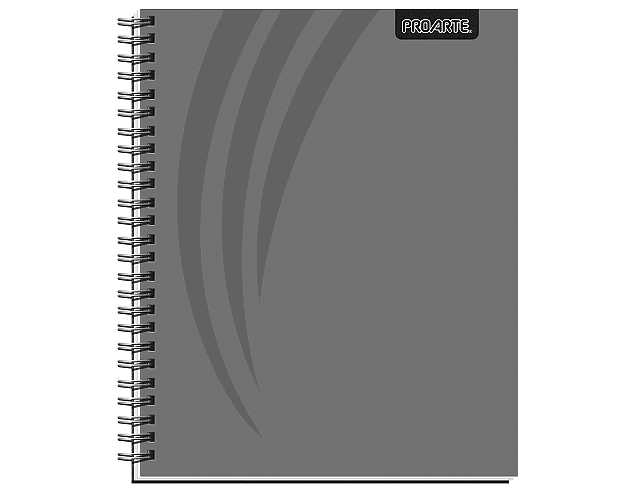 Cuaderno universitario 7mm 100hj tapa dura liso oscuro proarte -m3-10-60