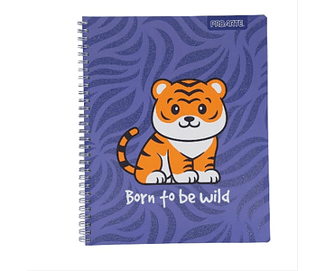 Cuaderno universitario 7mm 100hj tapa dura cute proarte -m3-10-60