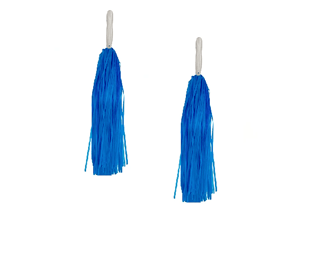 Set 2 pompon (porras) 30cms azul fluor-m3-m10