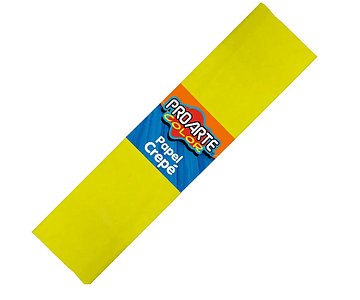 Papel crepe amarillo 50x200cms proarte -m10-200