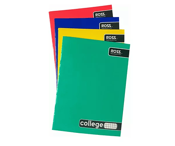 Cuaderno college matematicas 5mm (cuadro chico) 80hjs ross -m3-10-60
