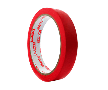 Pegote color ( masking tape )  rojo 18mm x 20mt -m3-10-48