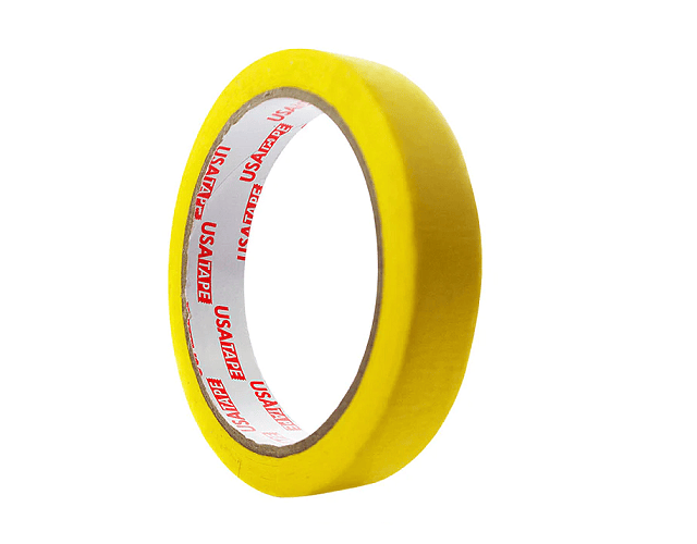 Pegote color ( masking tape )  amarillo 18mm x 20mt -m3-10-48