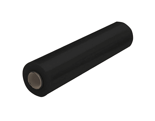 Rollo 2kg bruto stretchfilm man negro 20mic x 500mm -m3-10-6