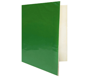 Carpeta plastica con acoclip verde oscuro m3-10-25