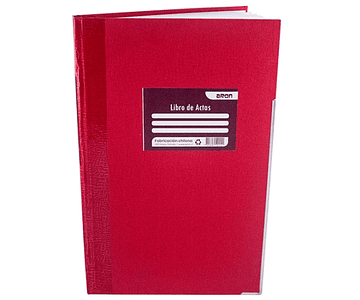 Libro de actas 200hjs lineal empastado foliado aron -m3-10-5