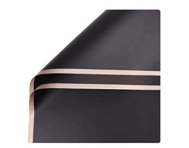 Set 20 papel coreano 57x57 negro/dorado-m1