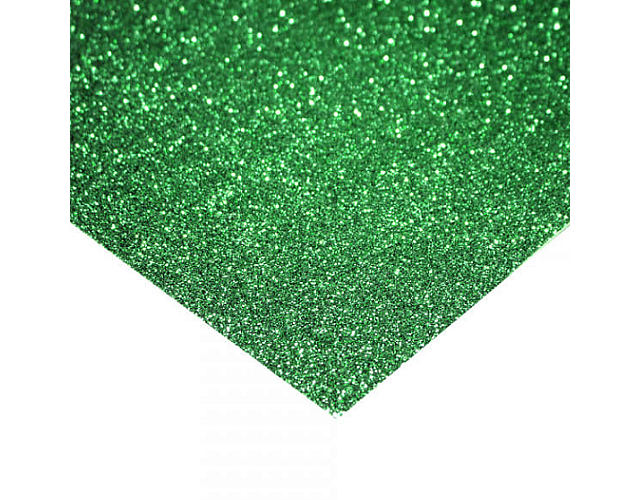 Set 06 goma eva glitter lamina 20x30 verde oscuro art&craft-m3-m10