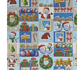 Pack 100 pliegos  papel regalo navideño 10 diseños surt 97x69cm/m1