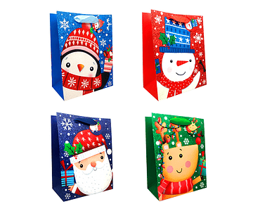 Bolsa regalo jumbo 30x40 navidad infantil /m12