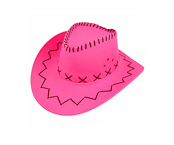 Sombrero vaquero fucsia feco/m3-10