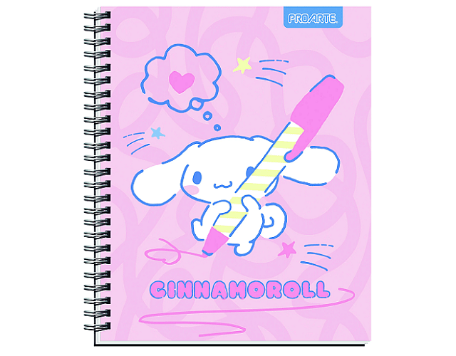 Cuaderno universitario 7mm 100hj tapa dura cinnamoroll proarte/m3-10