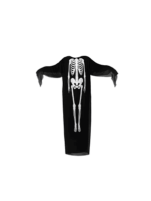 Tunica disfraz esqueleto halloween