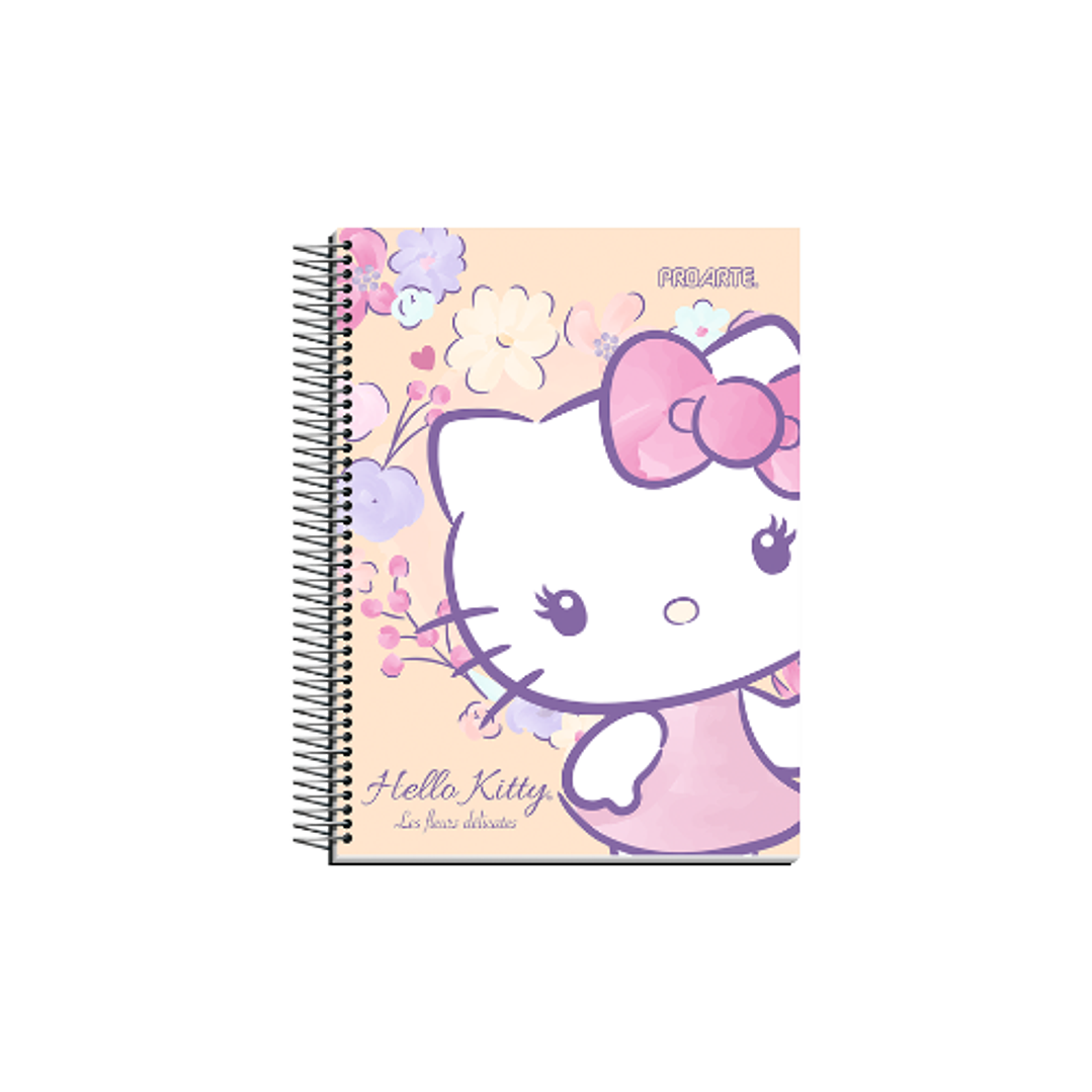 Cuaderno cuarta 17x21cm mat 7mm 150hjs hello kitty proarte 1