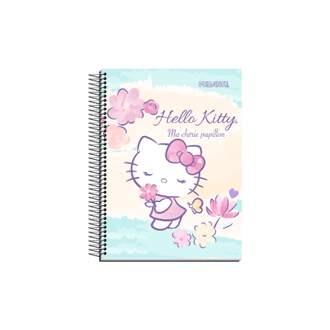 Cuaderno cuarta 17x21cm mat 7mm 150hjs hello kitty proarte 3