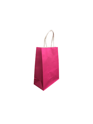 Pack 12 bolsa regalo mediana 15x21x8 kraft fucsia feco