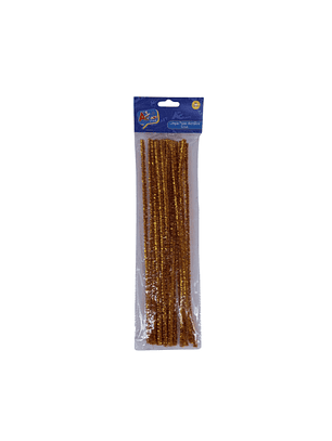 Varilla chenille  metalico 20un (limpiapipas) dorado 30cms art&craft